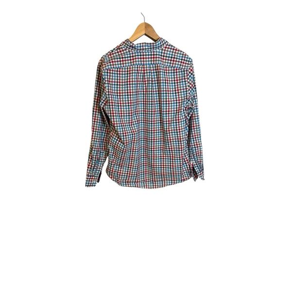 Vineyard Vines Men's Slim fit Button up Murray Shirt in Blue Red check Sz Medium - Picture 2 of 7